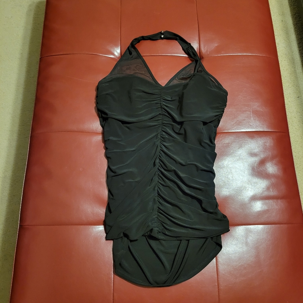 Black halter top